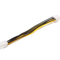 4-Pin to 8-Pin ATX CPU Power Supply Adapter Converter Cable Power Adapter Cable Qme 18cm White