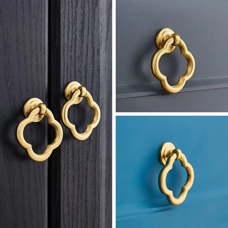 Brushed Zinc Alloy Vintage Modern Cabinet Knobs | Set of 2-4 Cabinet Knobs Qme