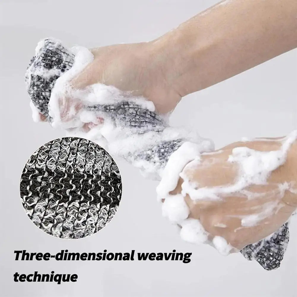 Dual-Sided Exfoliating Back Scrubbing Towel | Body Scrub Exfoliating Body Scrubber Qme