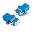 LC-LC Duplex Single Mode Fiber Optic Flange Coupler Connector Fiber Optic Coupler Qme 50pcs