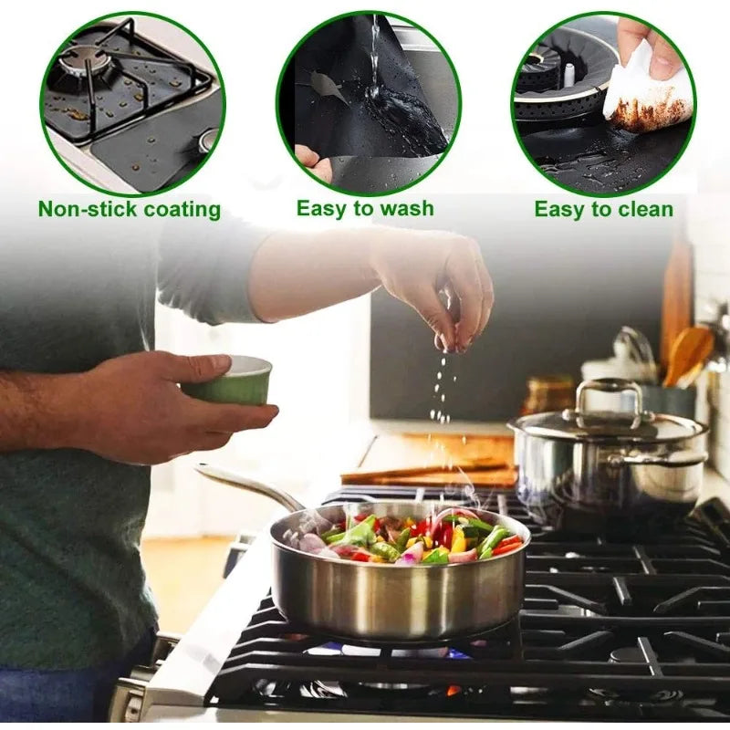 Reusable Non-Stick Gas Stove Protector Pad – Washable Liner Stove Protector Pad Qme