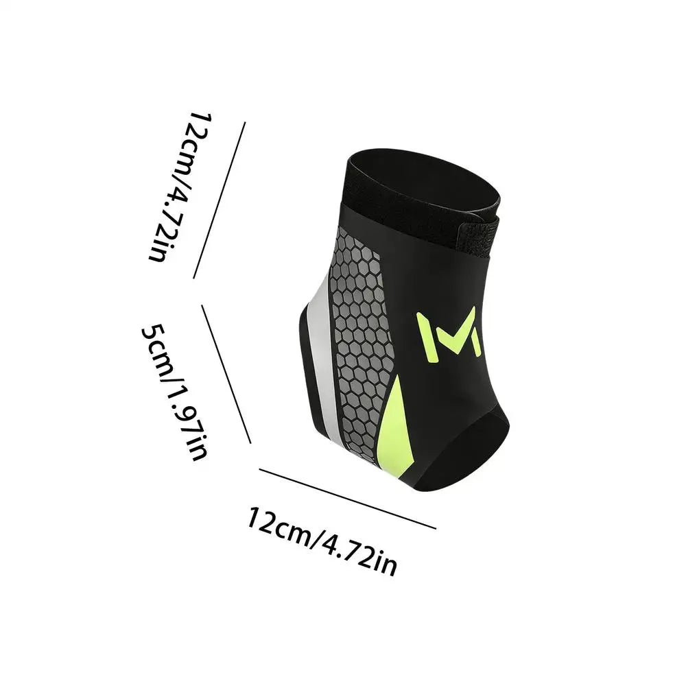 Breathable Ankle Sleeve Brace – Running, Hiking & Exercise Ankle Support Sleeve Qme Green