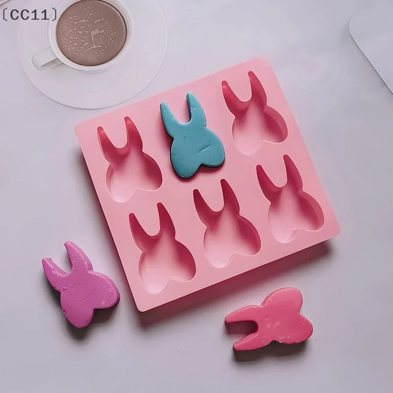 3D Tooth Shape Silicone Mold – 6 Cavity Molar DIY Baking Tray Silicone Baking Mold Qme