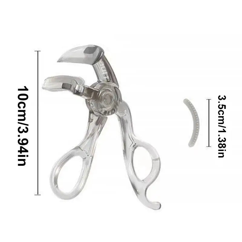 Wide-Angle Eyelash Curler with Toothed Comb – All Eye Shapes Eyelash Curler Qst