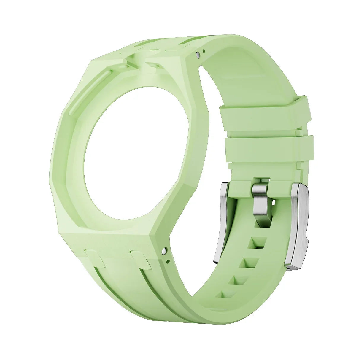 Swatch X AP Royal Pop Watch Strap & Case – Ceramic Band Watch Strap & Case Qme 1.Light Green -12.0