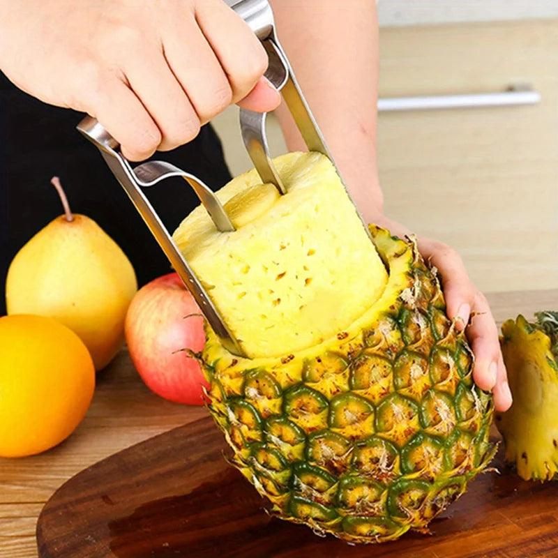 Stainless Steel Pineapple Corer, Peeler & Slicer Tool Pineapple Corer Tool Qme