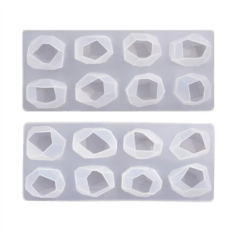 Crystal Silicone Epoxy Resin Mold – DIY Jewelry & Ice Cube Set Silicone Resin Mold Qme random 1PC