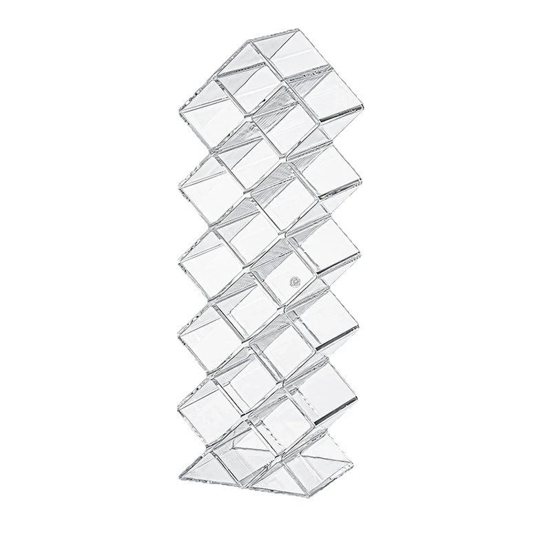 Clear Lipstick Organizer – 10/16 Grid Makeup Storage Stand Makeup Organizer Qst
