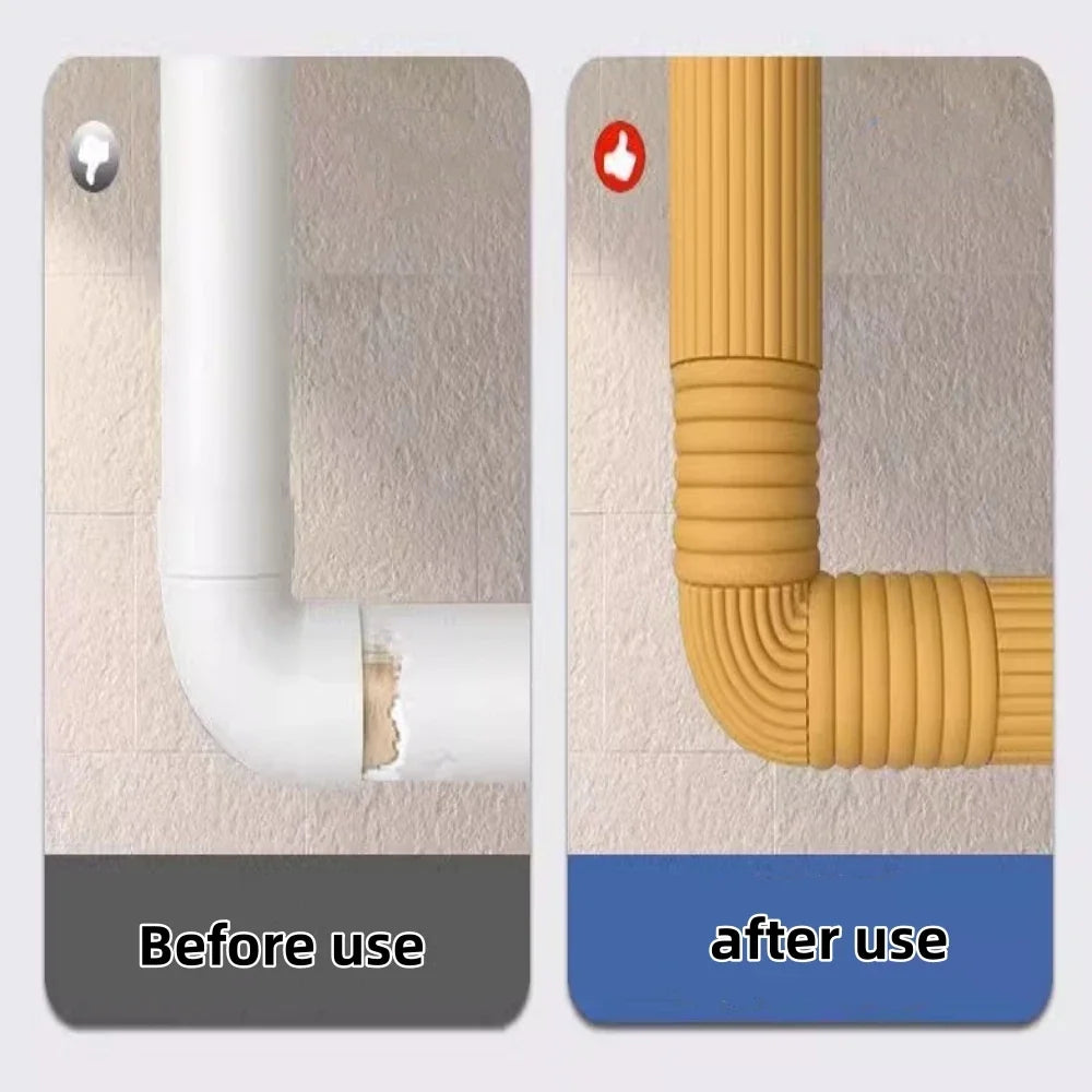 Winter Pipe Frost Protection Cover | Self-Adhesive PP-R Wrap Pipe Insulation Wrap Qme