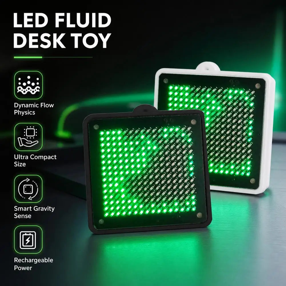 LED Fluid Simulation Water Flow Esports Desk Ornament LED Desk Ornament Qme