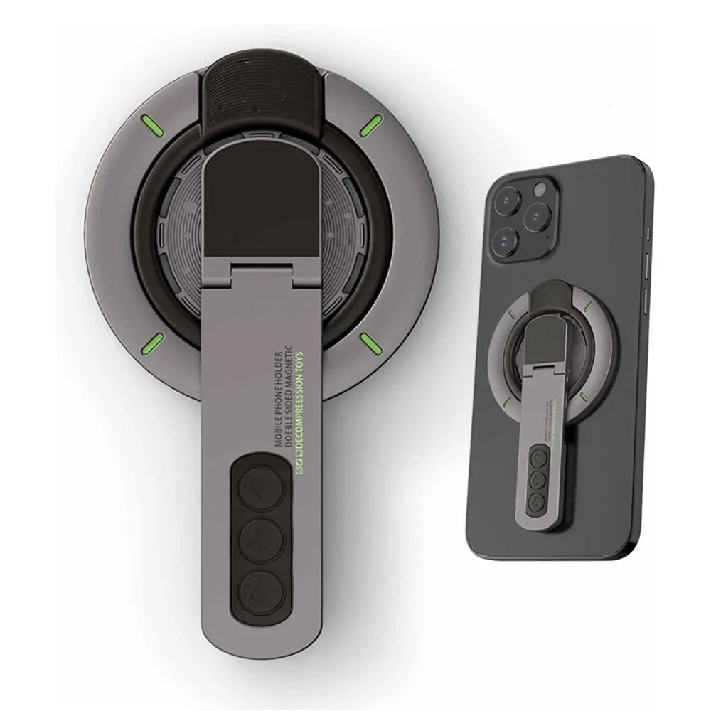 Magnetic Phone Ring Grip Holder | 360° Rotation, Removable Phone Ring Grip Qme Black