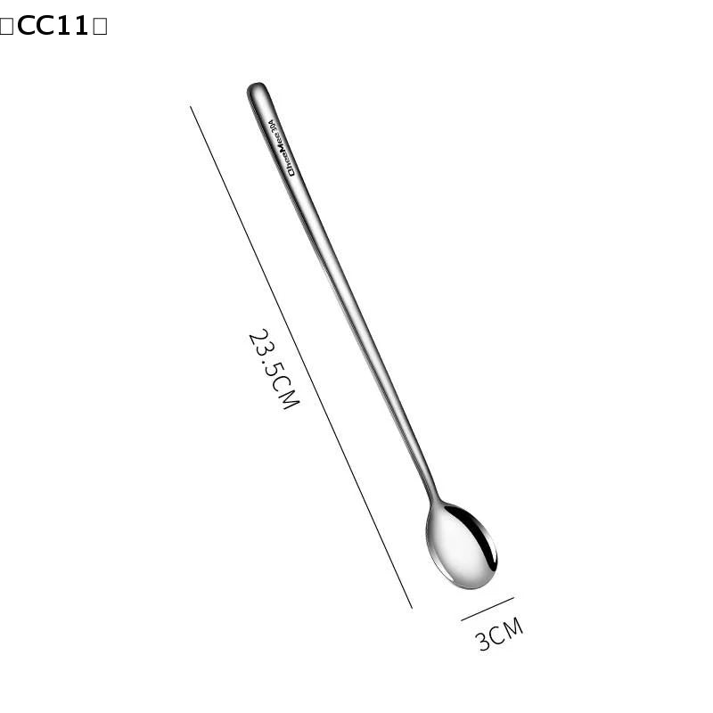 304 Stainless Steel Long Handle Spoon – Coffee & Ice Cream Long Handle Spoon Qme