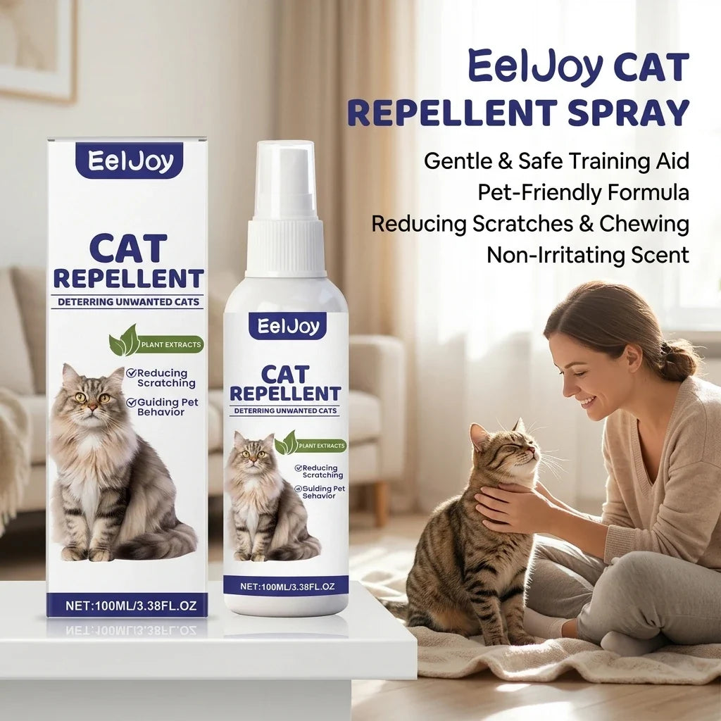 Cat Repellent Spray – Furniture & Plant Scratch Deterrent Cat Repellent Spray Qme