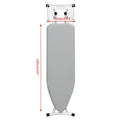 Silver Coated Padded Ironing Board Cover – Universal 140x50cm Ironing Board Cover Qme Large