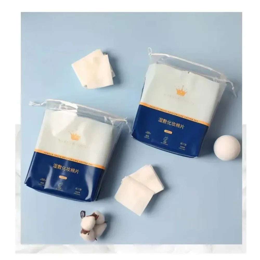 Stretchable Cotton Pads – Soft Pre-Makeup Cleansing Wet & Dry Facial Cleansing Pads Qme