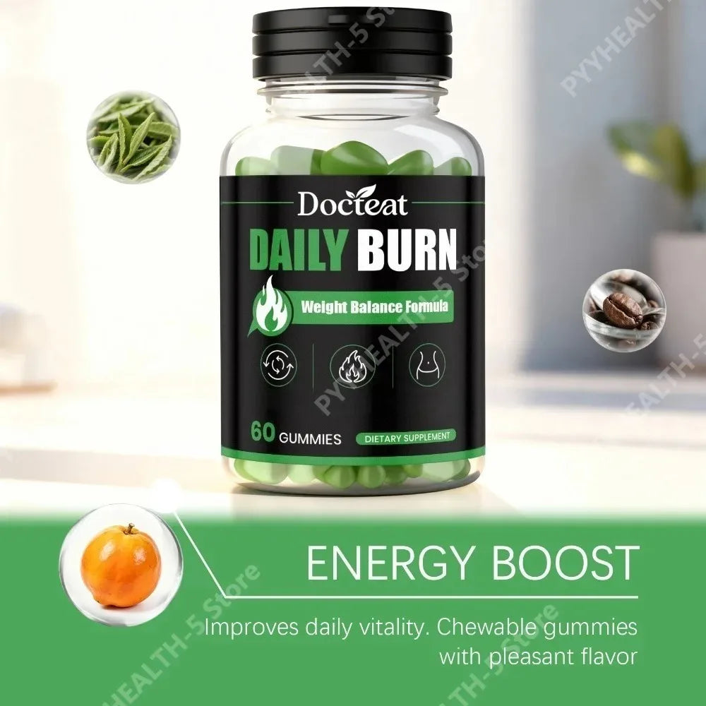 Docteat Balance Gummies 60ct – Green Tea & Garcinia Cambogia Dietary Supplement Gummies Qst