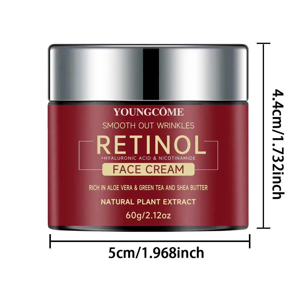 YOUNGCOME Retinol Firming Cream – Moisturizing & Brightening Retinol Face Cream Qst 60G
