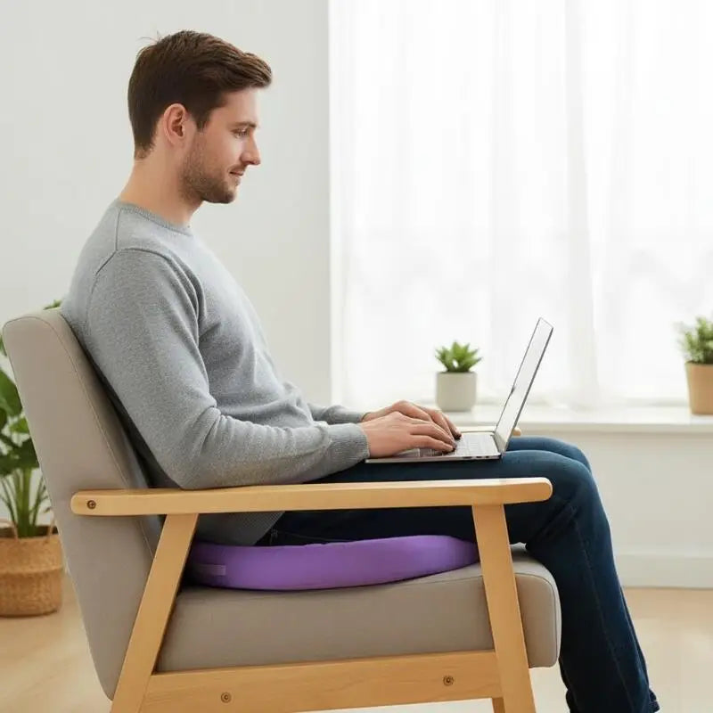 Memory Foam Chair Cushion Waterproof Leather Seat Pad | Thickened Chair Seat Cushion Qme