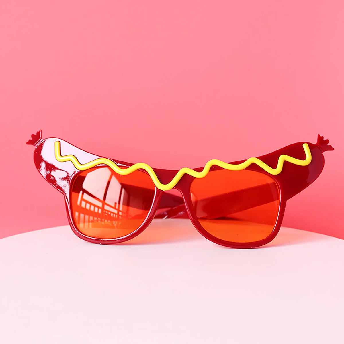 Funny Birthday Party Glasses – Novelty Photo Prop Eyewear Novelty Party Glasses Qme Orange