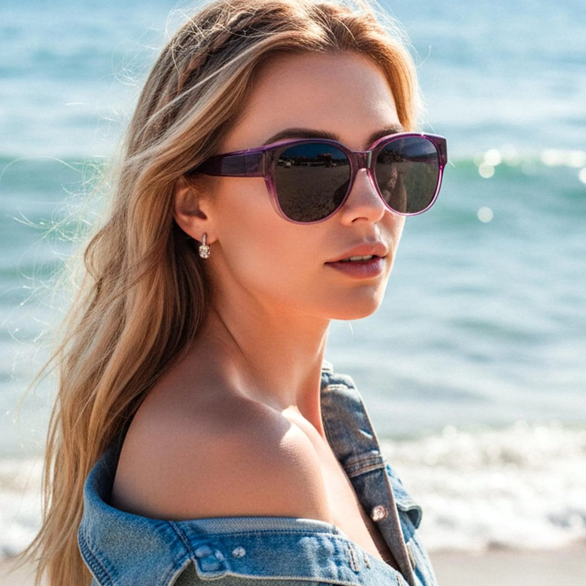 VOPHA Fit-Over Flip-Up Sunglasses – UV400 for Prescription Glasses Fit-Over Sunglasses Qst