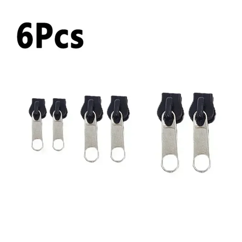 Universal Zipper Repair Kit – Replacement Zip Sliders | 9 Colors Zipper Repair Kit Qme 6pcs semi black