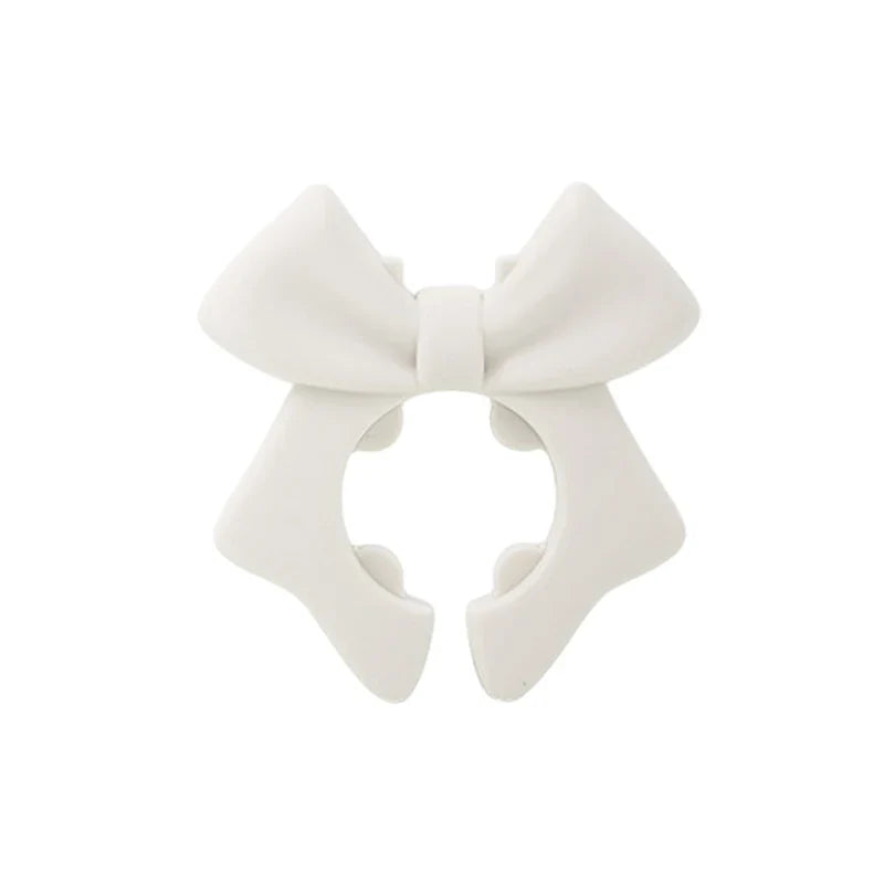 Silicone Bow Spoon Rest & Spatula Holder – Heat Safe Silicone Spoon Rest Qme Beige