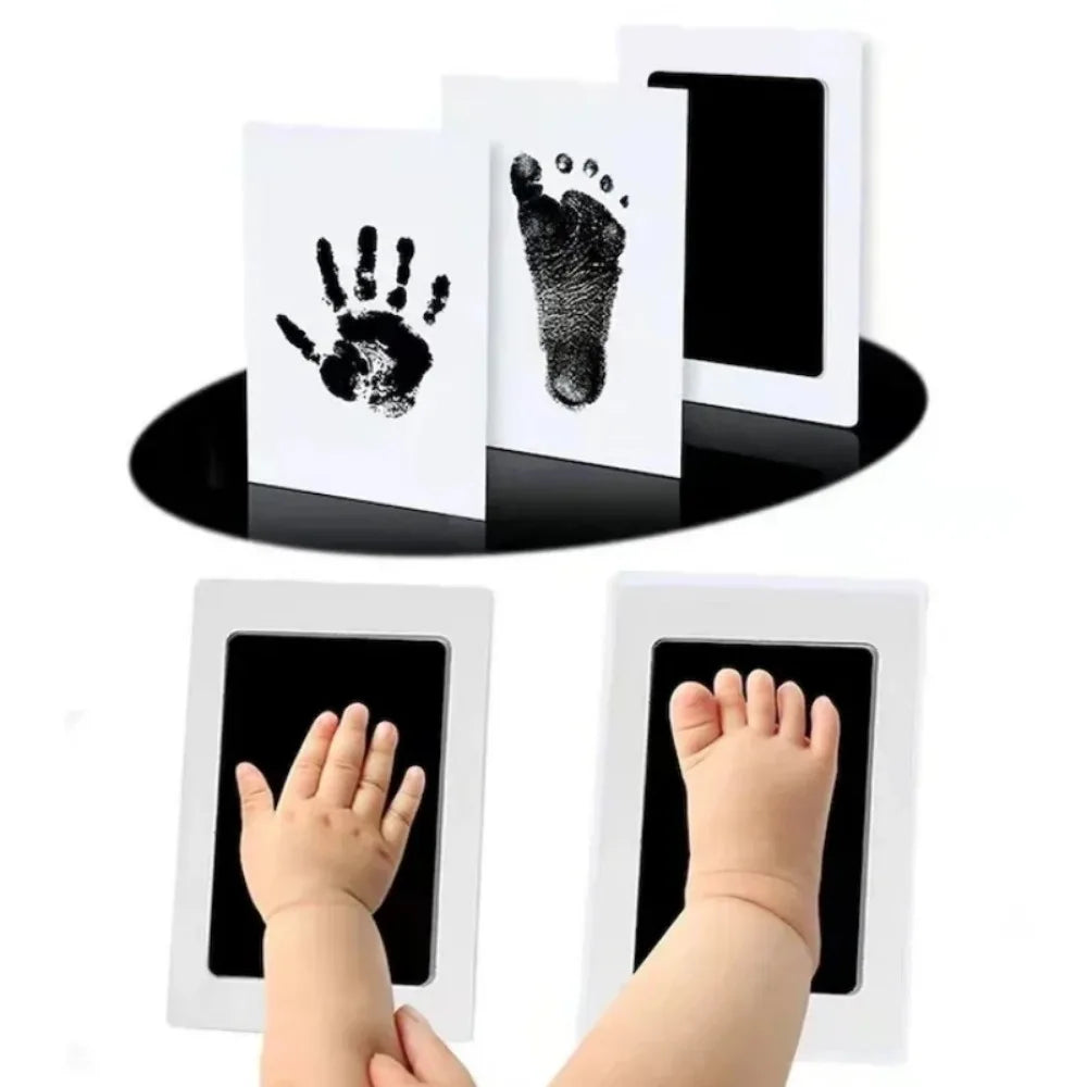 Baby Inkless Handprint & Footprint Kit with Photo Frame Baby Keepsake Kit Qme