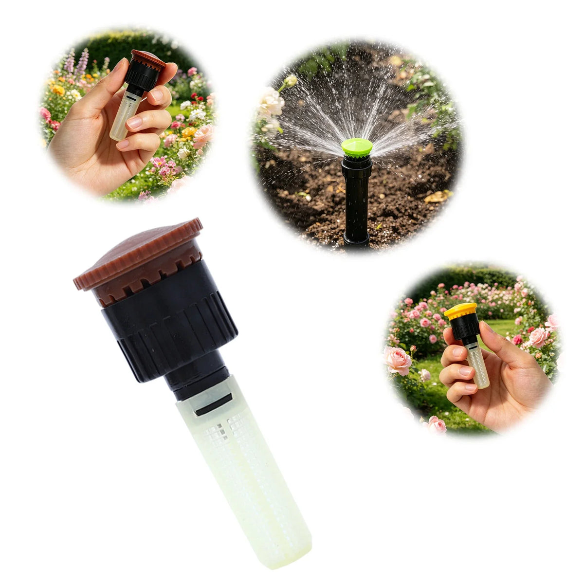 Retractable Rotary Buried Sprinkler – Leak-Proof Garden Nozzle Rotary Sprinkler Nozzle Qme