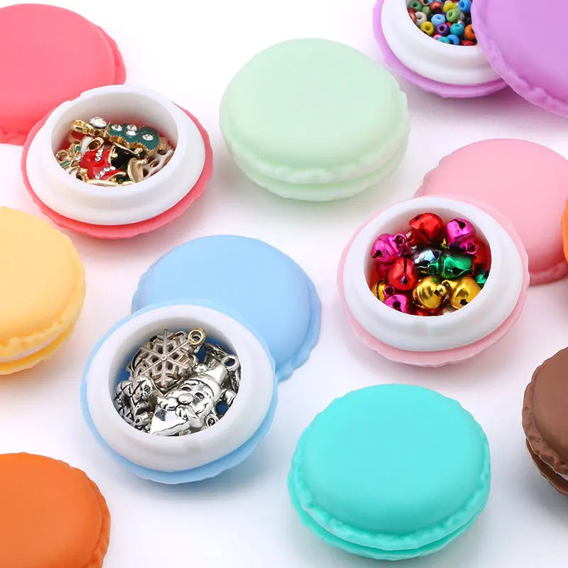Macaron Mini Storage Boxes Set of 3 – Cute Portable Organizer Mini Storage Box Qme