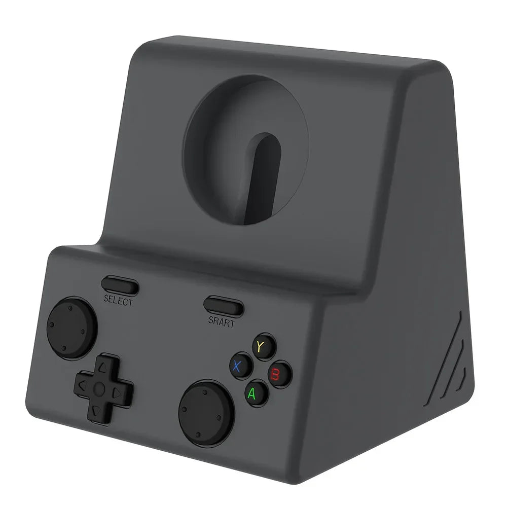 Silicone Apple Watch Charger Stand Dock – Series 1–10 Watch Charging Stand Qme Black
