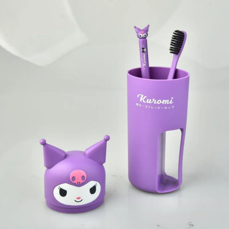 Kuroomi Cute Travel Toothbrush & Toiletry Cup | 4 Colors Travel Toiletry Cup Qme