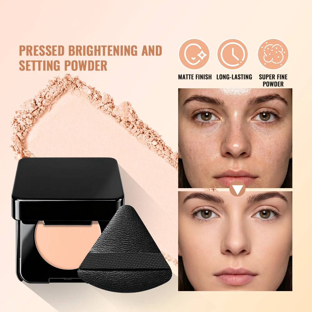 Mini Travel Setting Powder – Oil Control Pressed Powder Compact Setting Powder Compact Qst