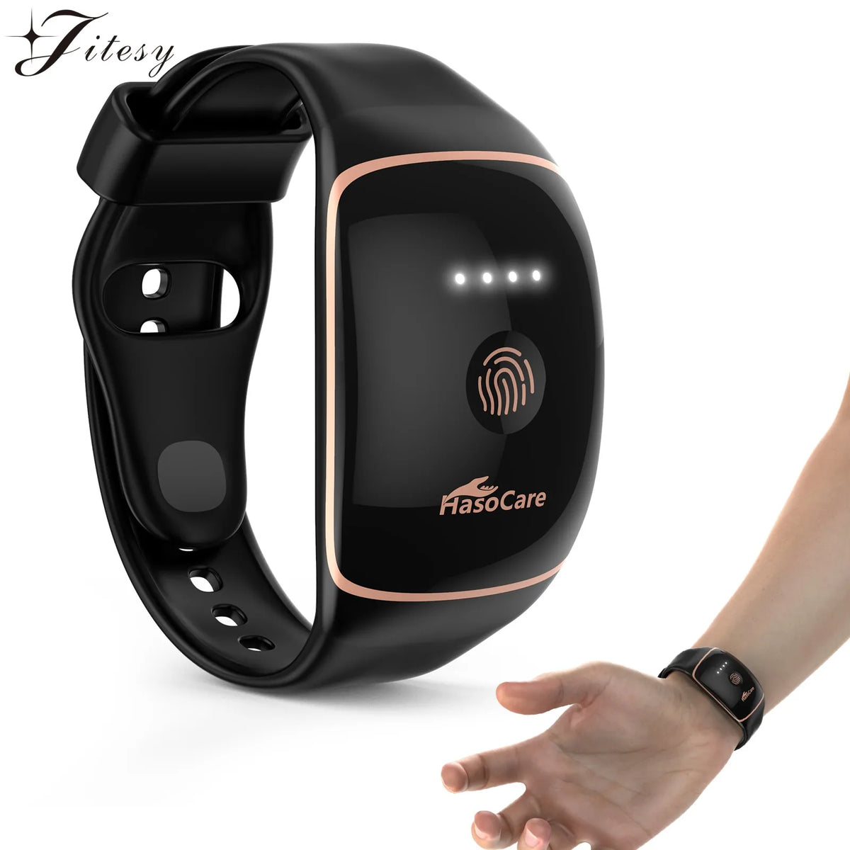 Rechargeable Anti-Nausea EMS Wristband – Acupressure Pulse Strap EMS Acupressure Wristband Qst