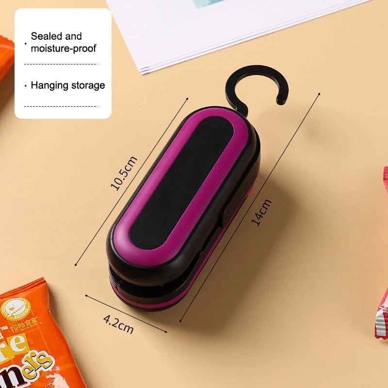 Mini Heat Sealing Machine – Bag Clip Food Freshness Sealer Heat Bag Sealer Qst 14CM black