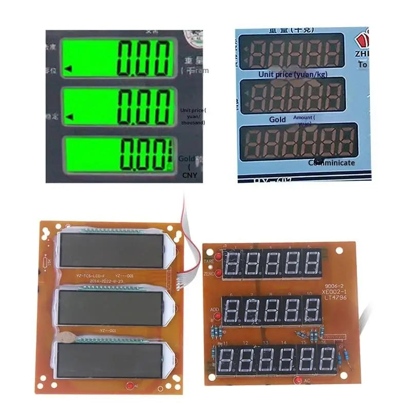 LED LCD Display Screen Circuit Board for Electronic Scale Scale Display Board Qme
