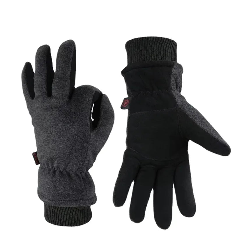 Deerskin Leather Winter Gloves – Insulated & Windproof Winter Leather Gloves Qme