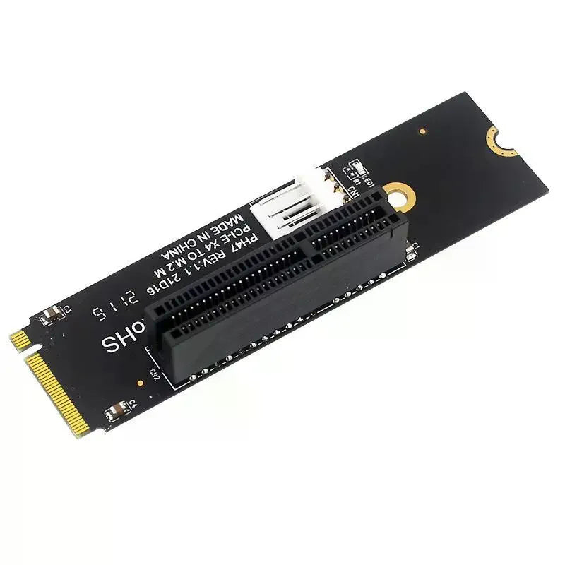 M.2 Key-M to PCIe 4.0 X4 Riser Adapter Card for Desktop SSD PCIe Riser Adapter Qme