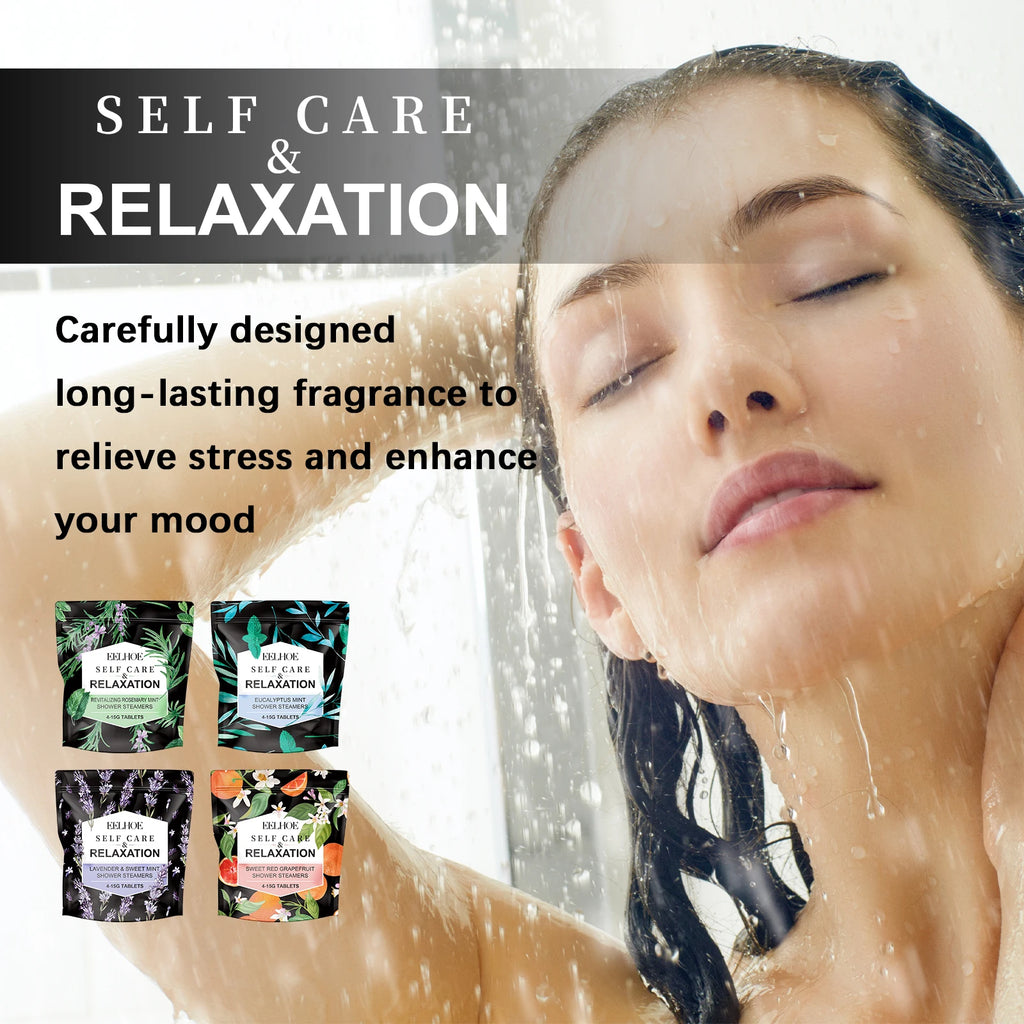 Lavender Aromatherapy Shower Steamers Set – Spa Fizzies Kit Shower Steamers Set Qst
