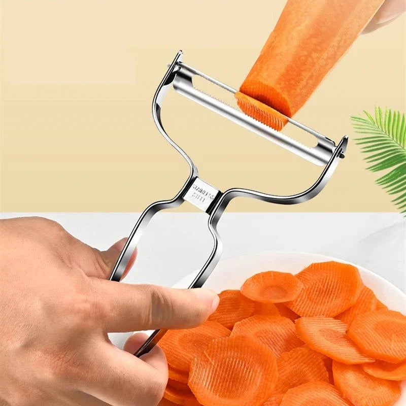 Stainless Steel Vegetable Grater & Peeler – Cabbage Slicer Vegetable Grater Peeler Qme