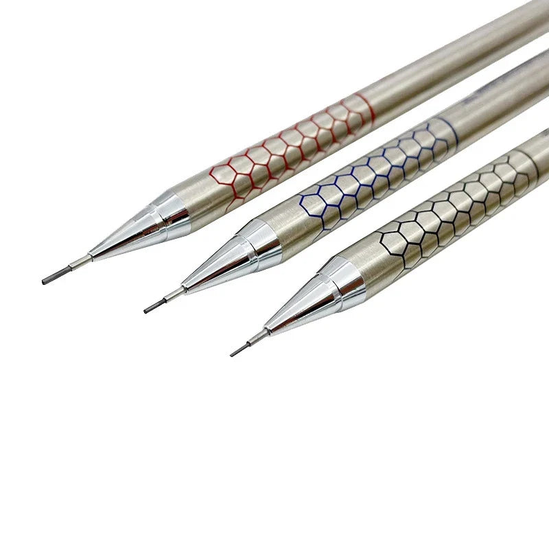 Metal Mechanical Pencil with Eraser | HB Lead Art & Sketch Set Mechanical Pencil Set Qme