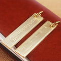 Miniature Pure Brass Ruler Keychain Number Plate Pendant Keychain Pendant Qme 6cm 2.36inch