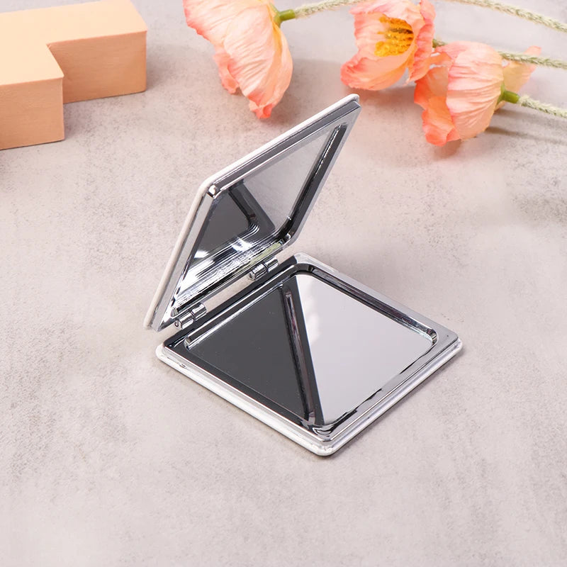 Double-Sided Folding Pocket Makeup Mirror – HD & Magnified Pocket Makeup Mirror Qst