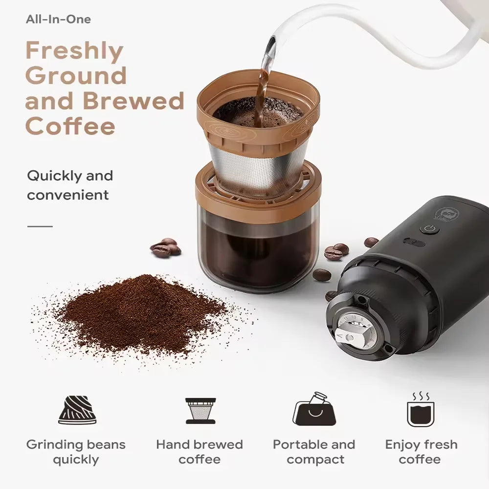 RECAFIMIL Portable Electric Coffee Grinder – USB Rechargeable Electric Coffee Grinder Qst