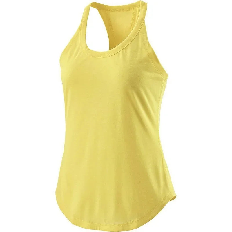 Women's Racerback Yoga Tank Top – Quick Dry Sleeveless Women's Yoga Tank Qme