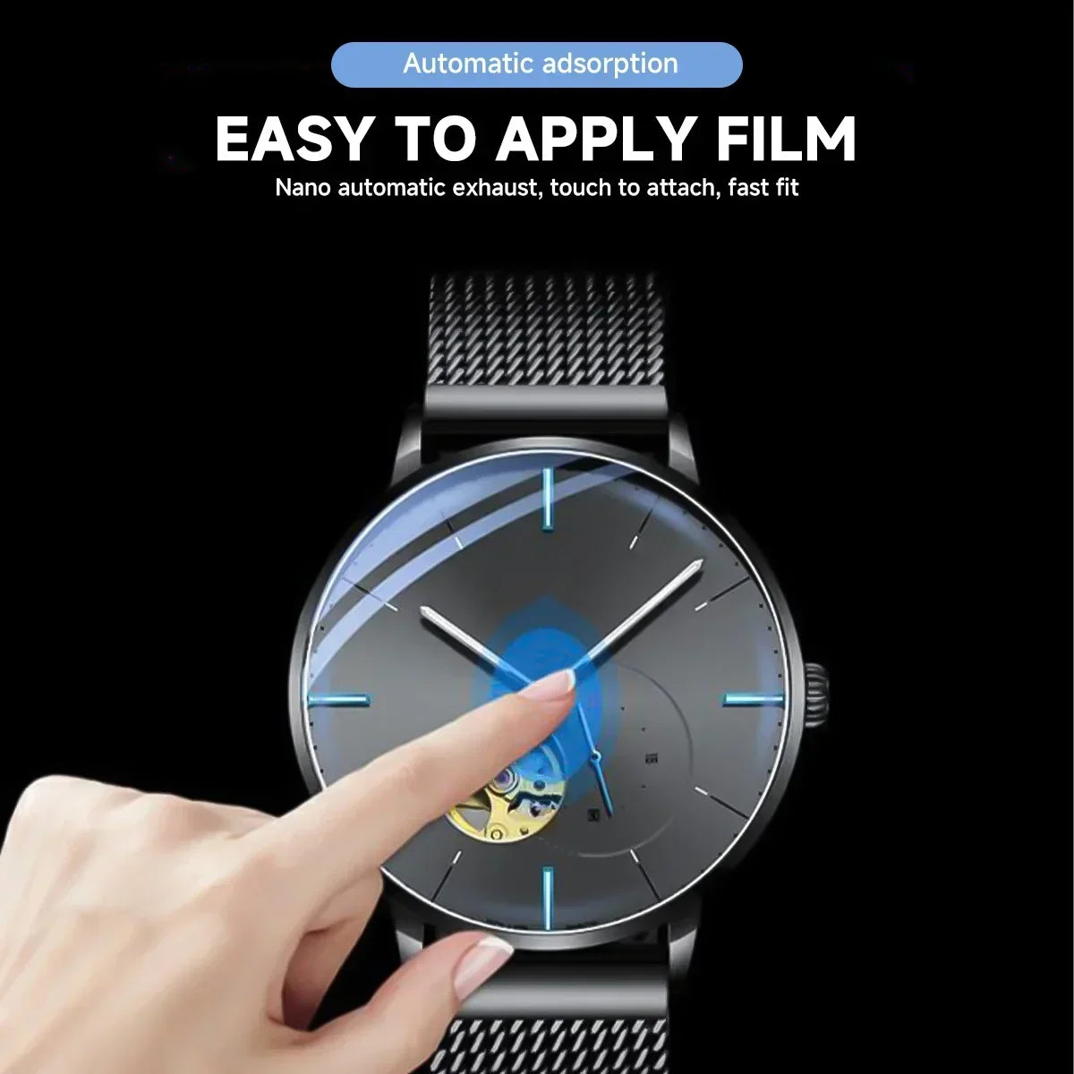 Universal Tempered Glass Smartwatch Screen Protector | 9H Smartwatch Screen Protector Qme