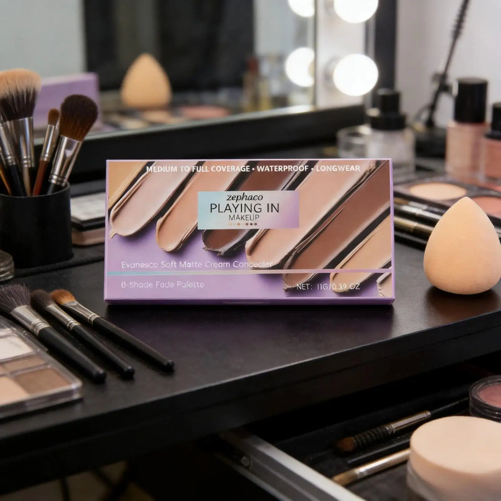 Zephoco High Coverage Concealer Palette – Waterproof Matte Concealer Palette Qst