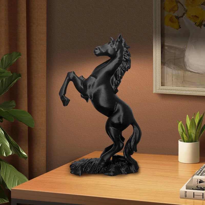 3D Printed Pegasus Horse Statue – Modern Home & Office Décor Decorative Sculpture Qst