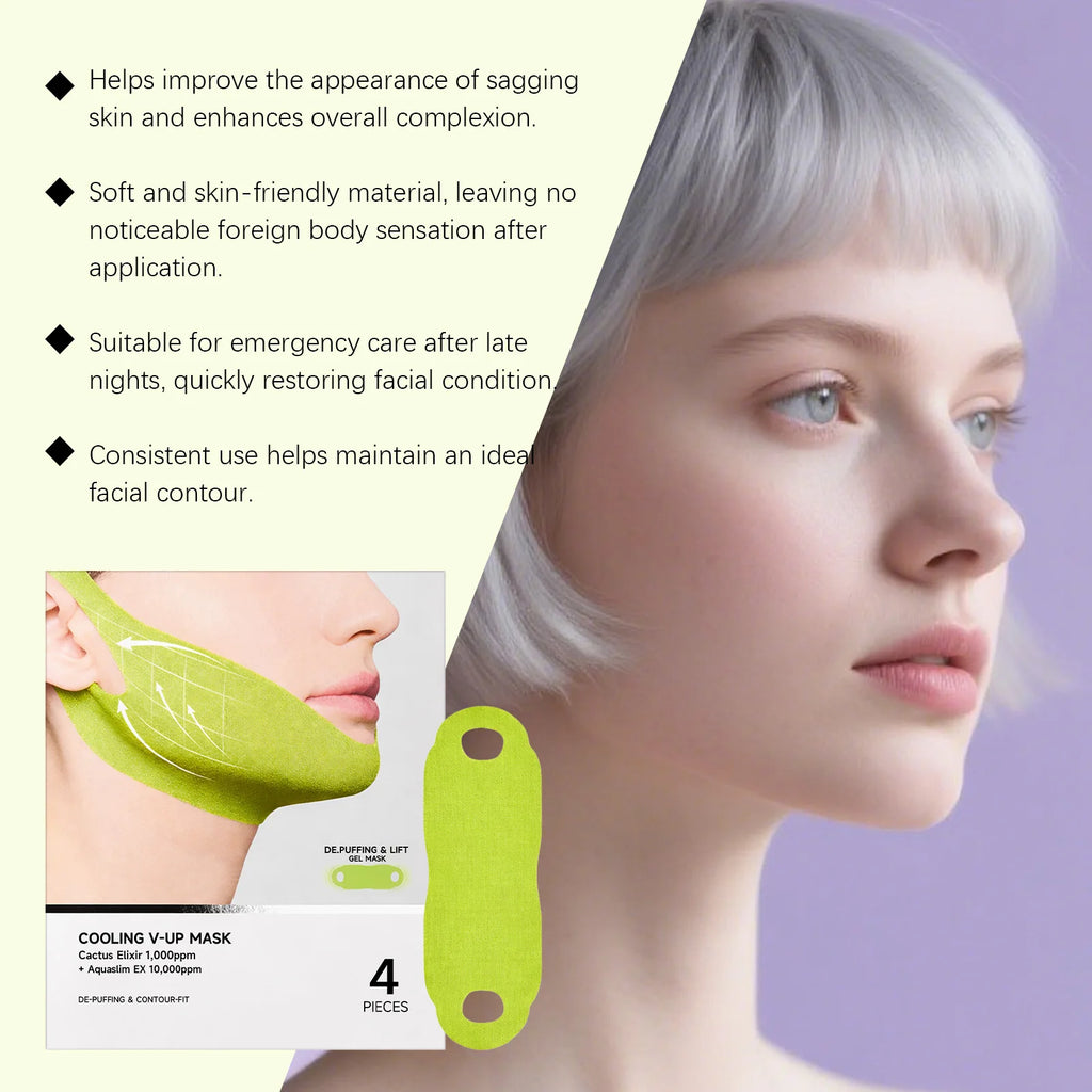4-Pack Cheek Lifting Face Patches – Firming & Moisturizing Face Lifting Patches Qst