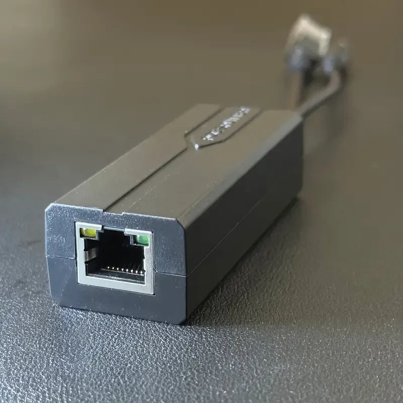 POE Splitter 48V to 12V Isolated Ethernet RJ45 IP Camera Power PoE Network Splitter Qme