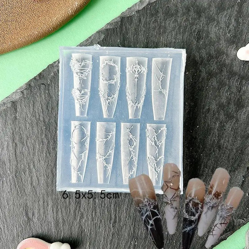 3D Fruit Flower Silicone Nail Mold – DIY Nail Art Template Nail Art Mold Qst A19